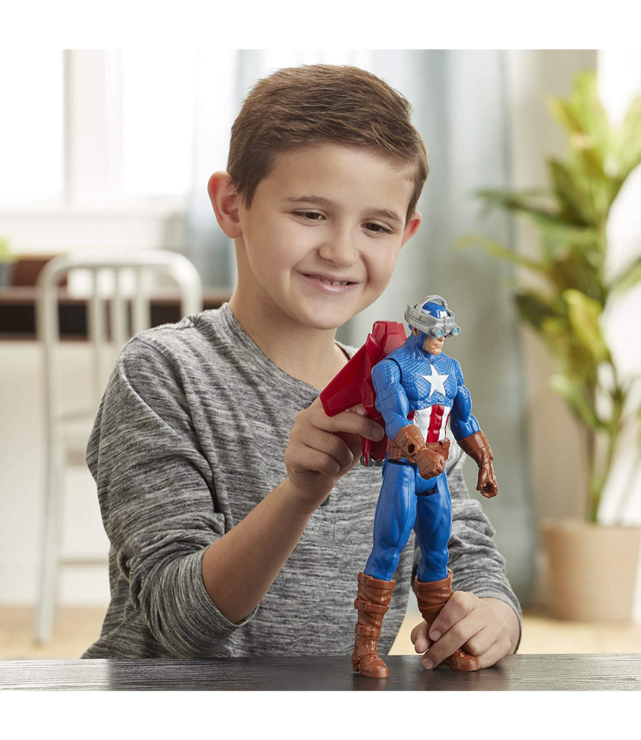 titan hero blast gear starter Hasbro Avengers Marvel Titan Hero Series Blast Gear Captain America, 1 – S&D Kids