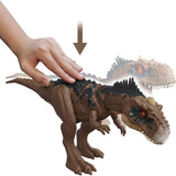 Mattel Jurassic World Dominion Roar Strikers Rajasaurus Dinosaur Action Figure with Roaring Sound an