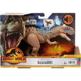 Mattel Jurassic World Dominion Roar Strikers Rajasaurus Dinosaur Action Figure with Roaring Sound an