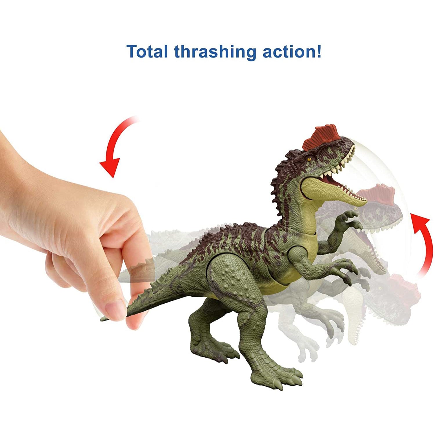 Mattel Jurassic World Dominion Massive Action Yangchuanosaurus Dinosaur Figure with Attack Movement