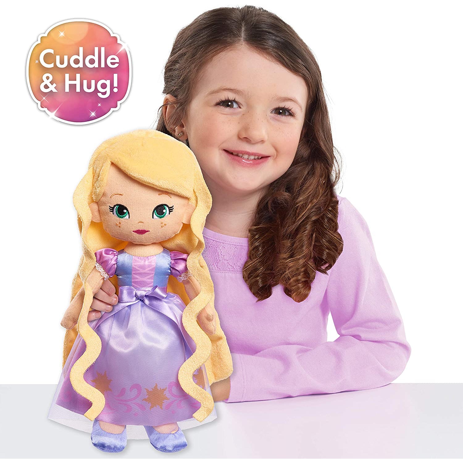 Just Play Disney Princess So Sweet Princess Rapunzel, 12.5 Inch Plush with Blonde Hair, Tangled