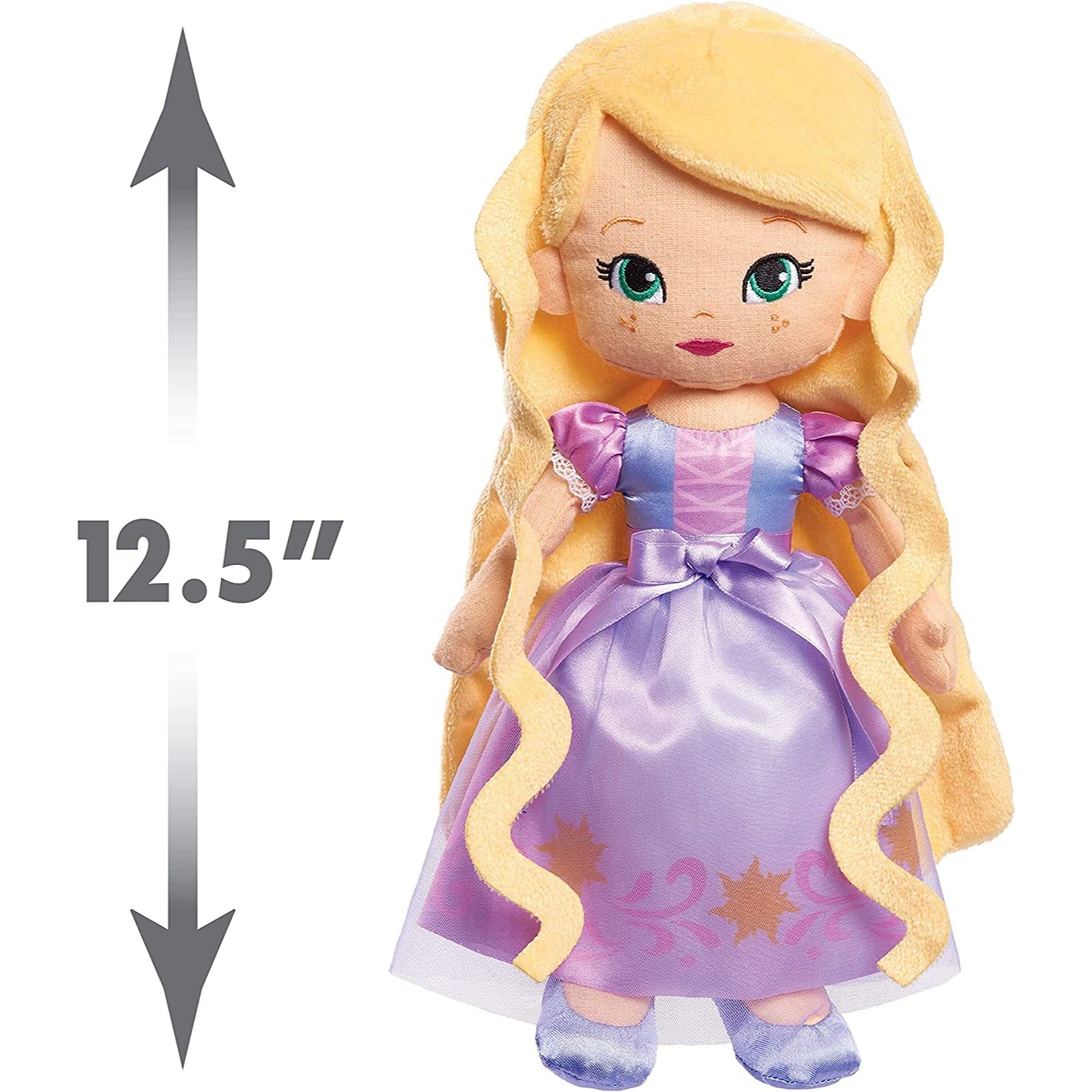 Just Play Disney Princess So Sweet Princess Rapunzel, 12.5 Inch Plush with Blonde Hair, Tangled