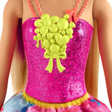 Barbie Barbie Dreamtopia Princess Doll, 12-inch, Blonde with Purple Hairstreak Wearing Pink Skirt an