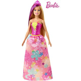 Barbie Barbie Dreamtopia Princess Doll, 12-inch, Blonde with Purple Hairstreak Wearing Pink Skirt an