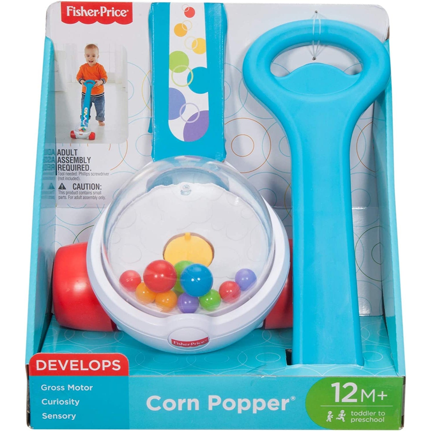  Fisher-Price Corn Popper Baby to Toddler Push Toy with