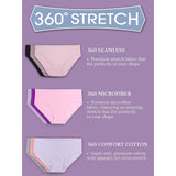 Fruit of the Loom Women Seamless Low Rise Briefs, 6-Pack