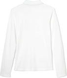 French Toast Girls 4-16 Long Sleeve Stretch Pique Polo