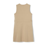French Toast Stretch Pleated Ponte Jumper