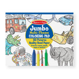 Melissa and Doug Jumbo 50-Page Kids' Coloring Pad - Space, Sports, and More