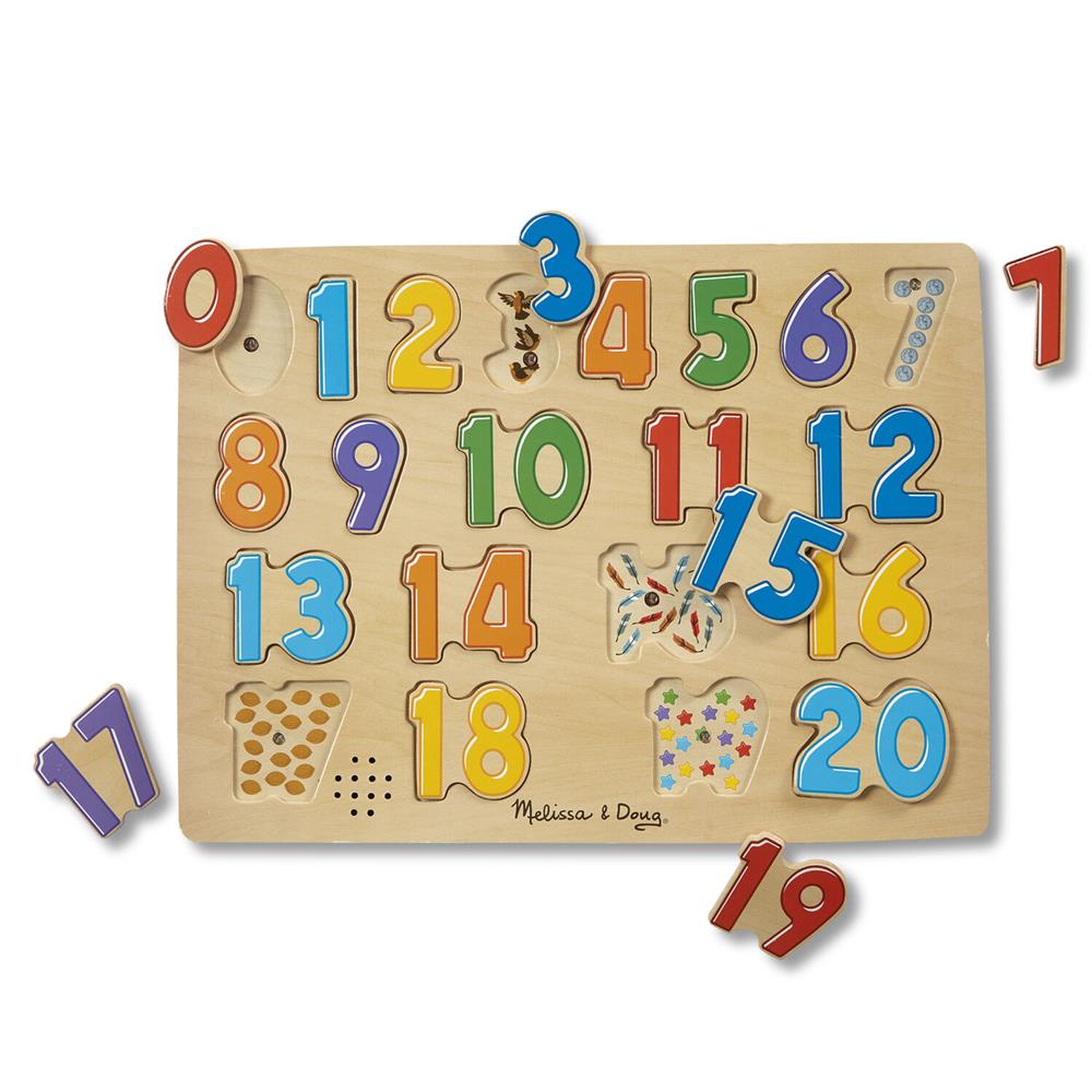 Melissa and Doug Numbers Sound Puzzle - 21 Pieces