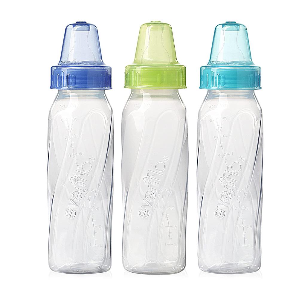 Evenflo Feeding Classic Tinted Plastic And Silicone Baby Bottles