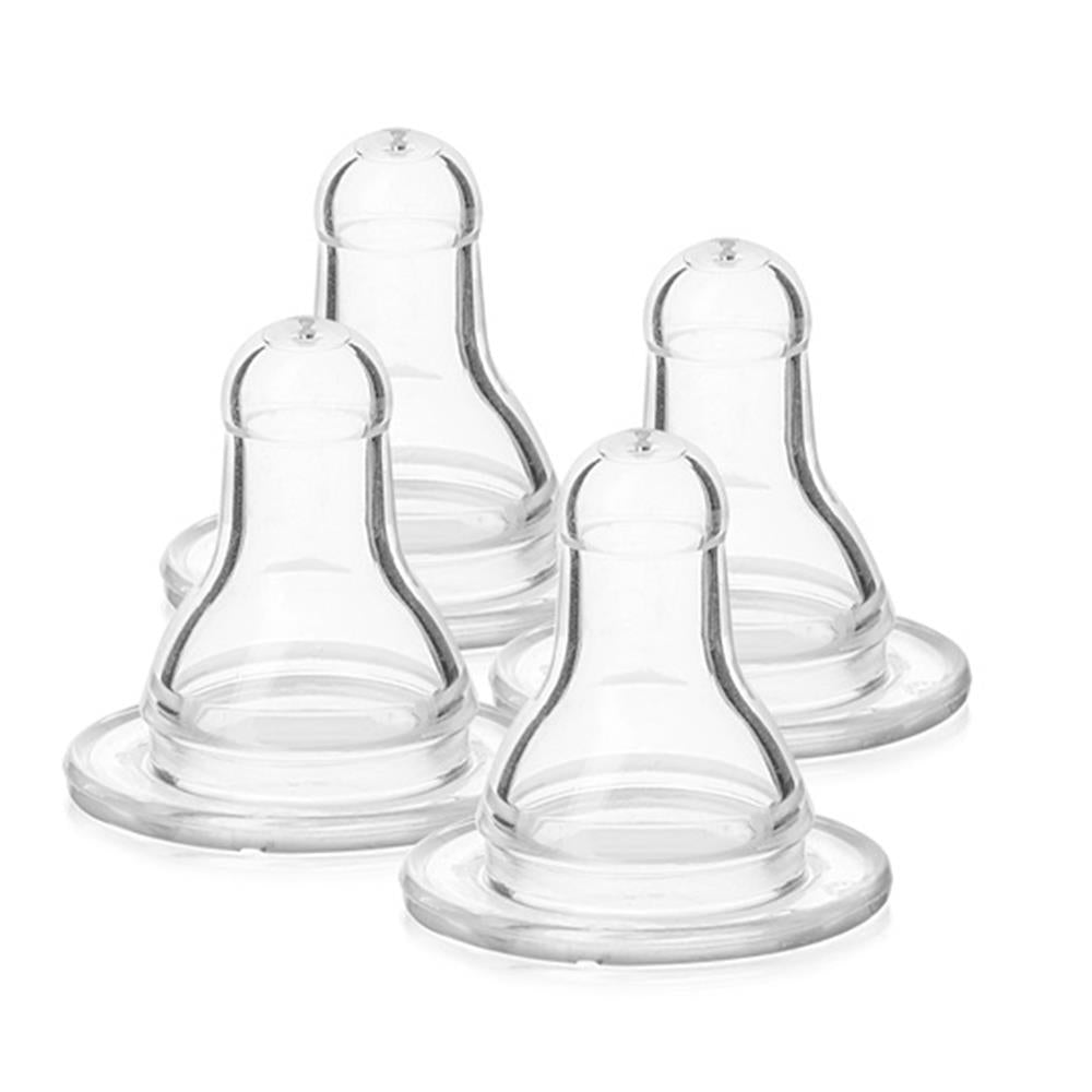 Evenflo Classic Fast Flow Silicone Nipples, 8 months+ , 4 Pack
