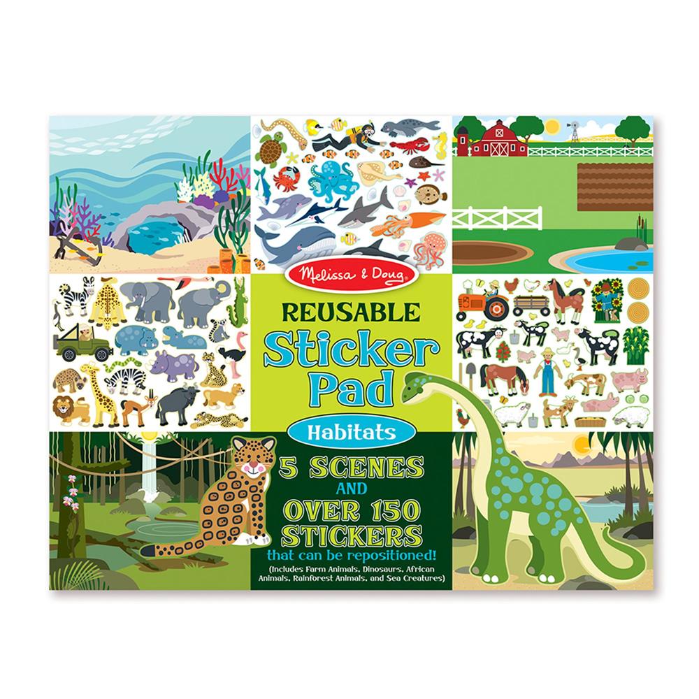 Reusable Sticker Pad - Jungle & Savanna- Melissa and Doug