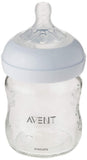 Natural Glass Baby Bottle with Newborn flow nipple, 4 oz