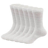 Action Authentics Boys 4-6.5 Crew Socks - 6 Pack