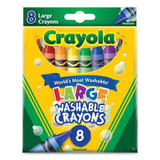 Crayola Large Washable Crayons - 8 Pack