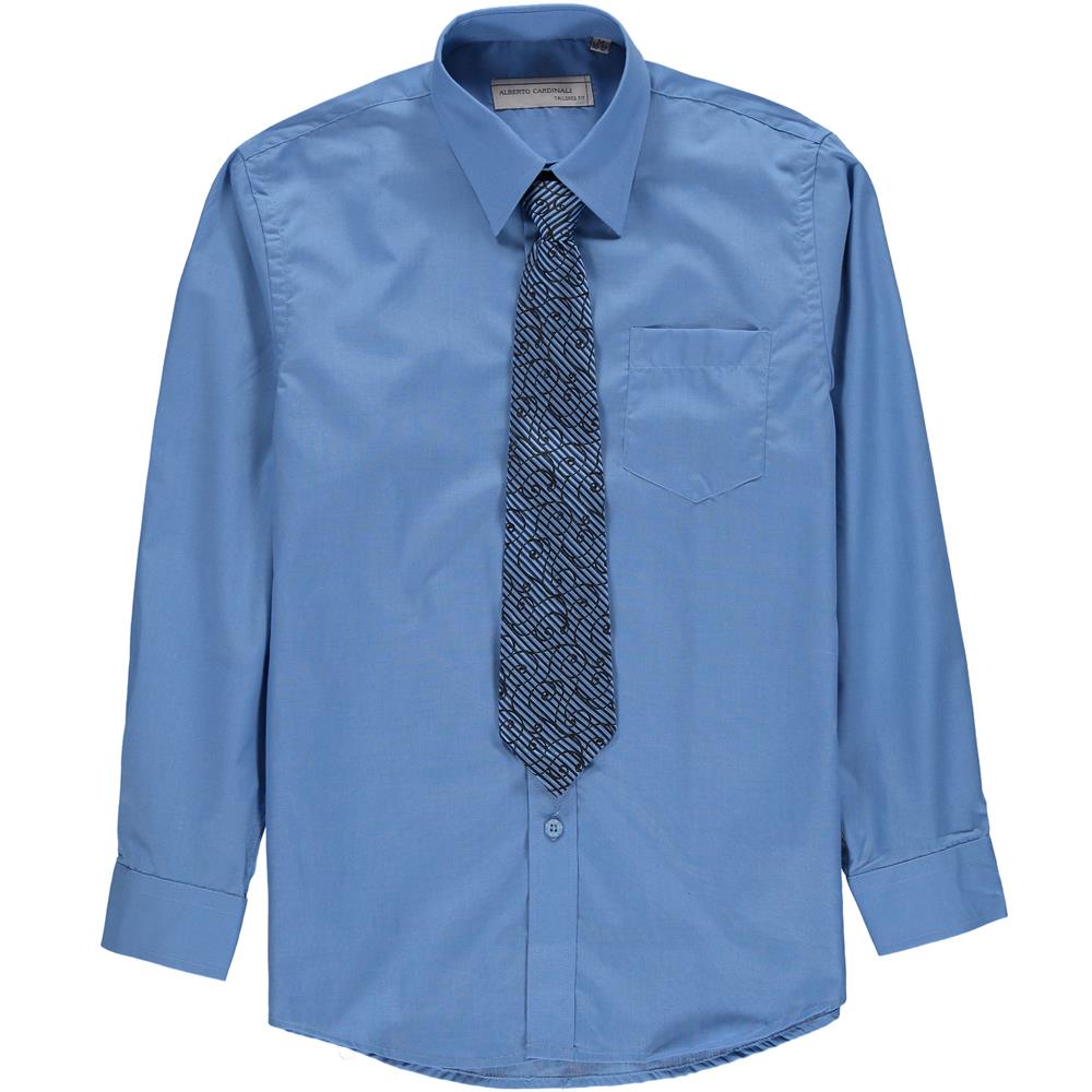 Alberto Cardinali Boys 8-16 Dress Shirt and Tie Set