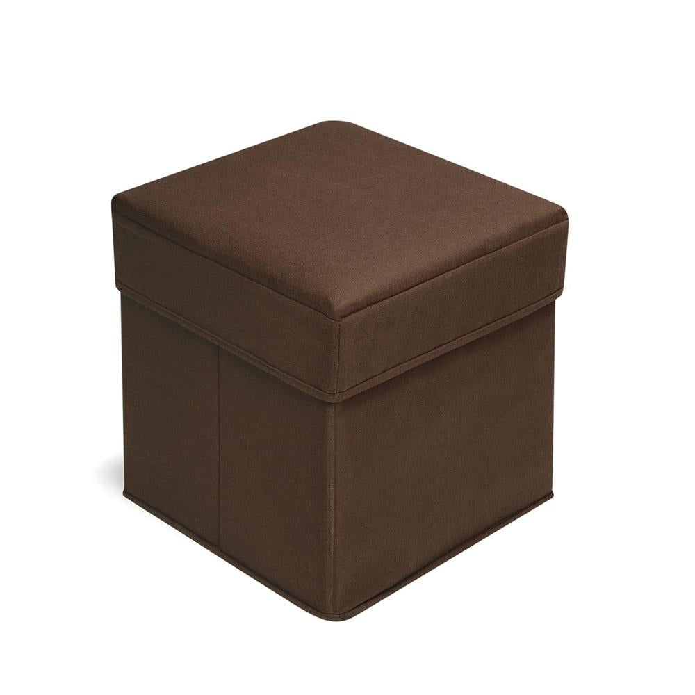 Badger Basket Folding Storage Seat-Color: Brown