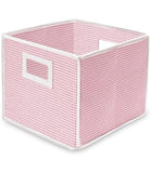 Badger Basket Folding Nursery Basket in Pink Gingham