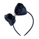 French Toast Girls Two Tone Bow Headband