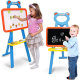Lollipop 3-in-1 Deluxe Learning Easel Dry Erase White Board, Magnetic Board and Chalkboard Art