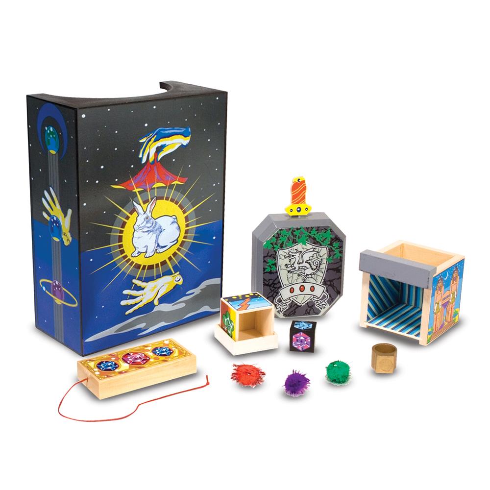 Melissa & Doug Discovery Magic Set With 4 Classic Tricks, Solid-Wood Construction