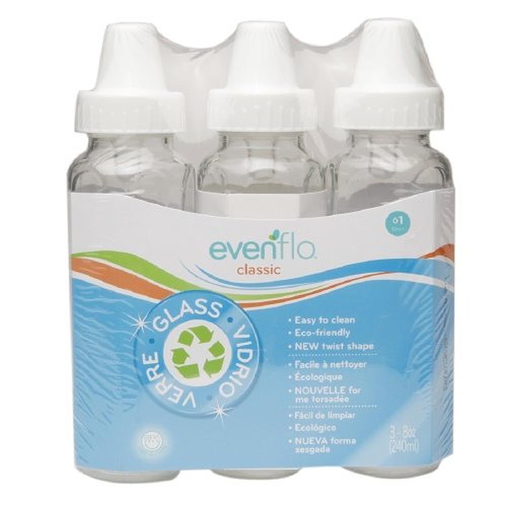 Evenflo Classic 8-oz Glass Bottles - 3 Pack