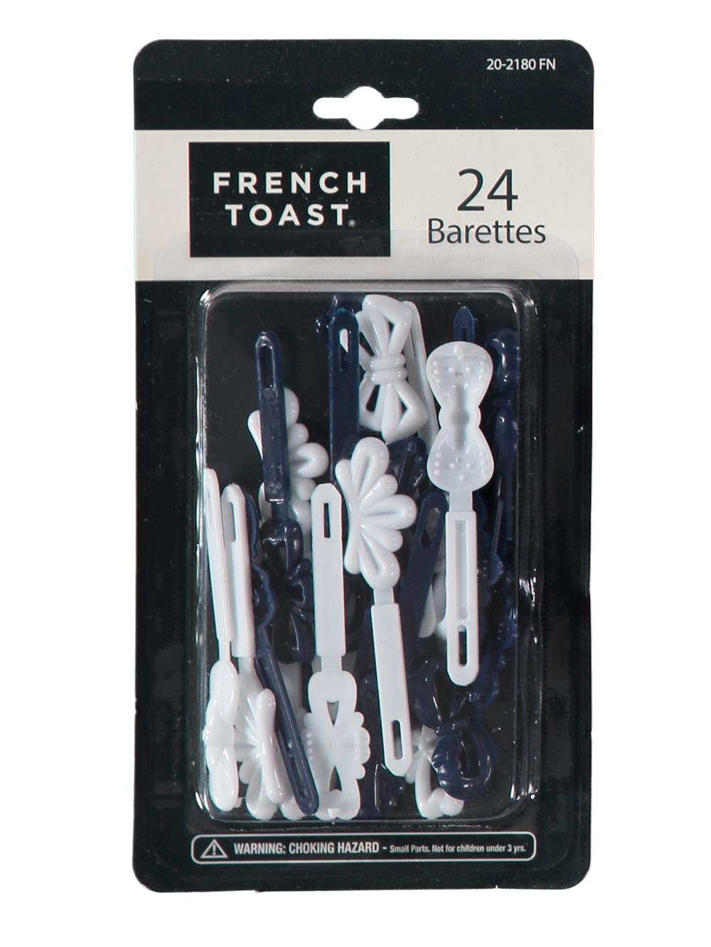 French Toast  24 Pack Barrettes