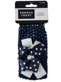 French Toast Bow Crochet Headband