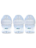 Avent Natural Baby Bottle - Clear, 4 Ounce , 3 Pack