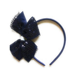 French Toast Girls Sequin Bow Headband