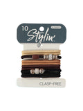 Stylin 10 Pack Pony Tail Holders