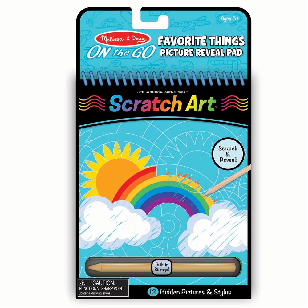 Melissa and Doug On the Go Scratch Art: Hidden Picture Pad - Favorite Things