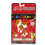 Melissa and Doug On the Go Scratch Art: Animal Families Hidden-Picture Pad