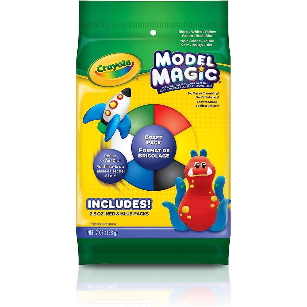 Crayola Model Magic Craft Pack, 6 Colors Per Pack, 3 Packs (BIN232407-3)