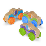 Melissa and Doug First Play Wooden Animal Stacking Cars