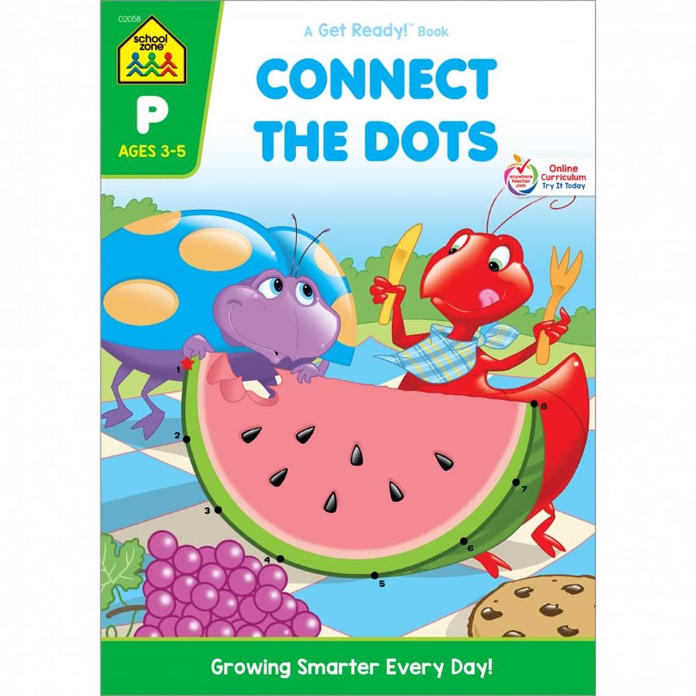 School Zone Connect the Dots Preschool Workbook