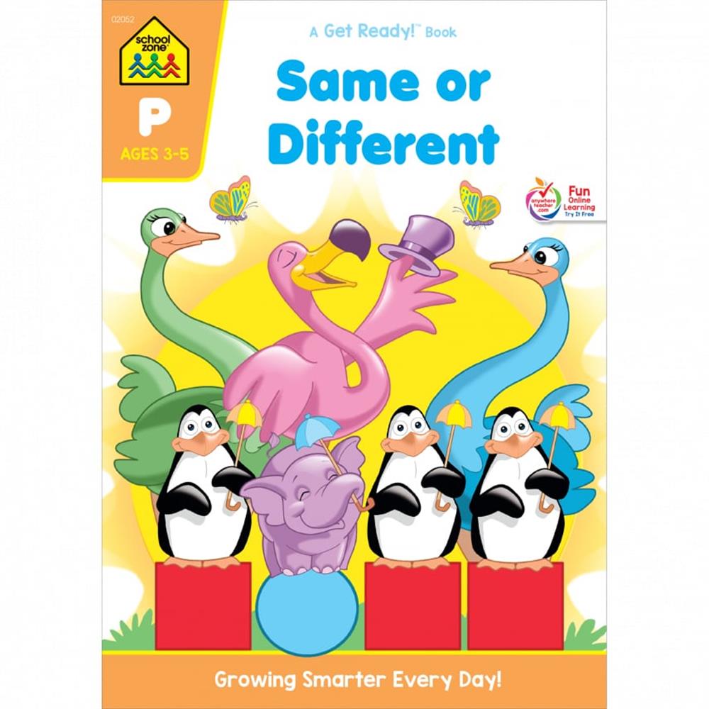 School Zone Same or Different Preschool Workbook