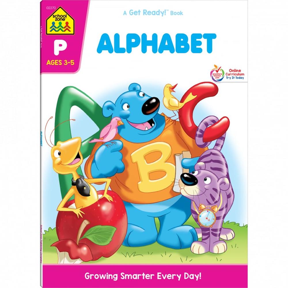 School Zone Alphabet Preschool Workbook