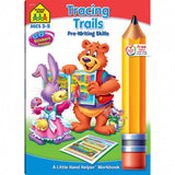School Zone Tracing Trails Pre-Writing Skills Preschool Workbook