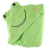 Luvable Friends Animal Face Hooded Towel, Frog