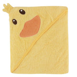 Luvable Friends Animal Face Hooded Towel, Duck