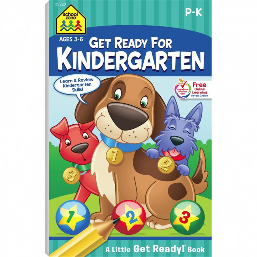 School Zone Get Ready for Kindergarten Grades P-K Workbook