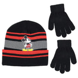 Disney Mickey Mouse Boys Beanie Winter Hat and Glove Set