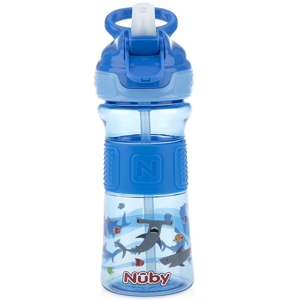 Nuby Thirsty Kids Water Canteen, 12 Ounces, 18+ Months