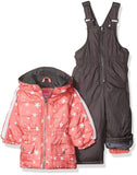 Pink Platinum Girls 12-24 Months Star Snowsuit