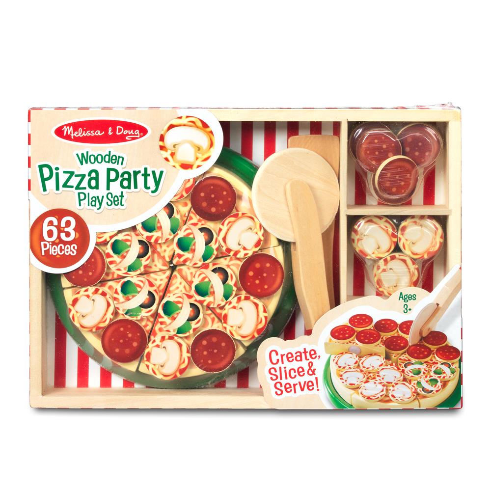 Melissa and Doug Pizza Party - Wooden Play Food