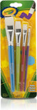 Crayola Flat Paint Brush Set, 4 Count