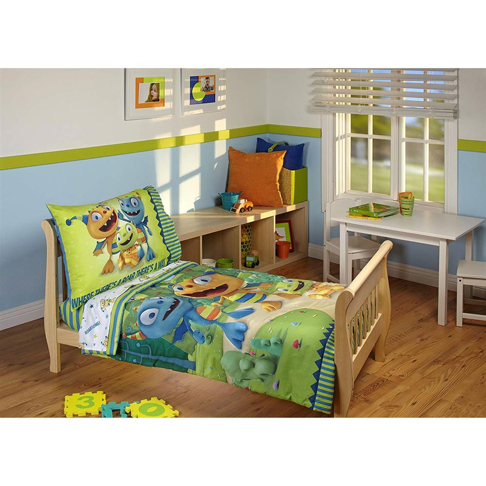 Disney Hugglemonster 4 Piece Toddler Bedding Set
