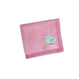 NoJo Love Birds Crib Bedding Set, Pink Fleece Blanket